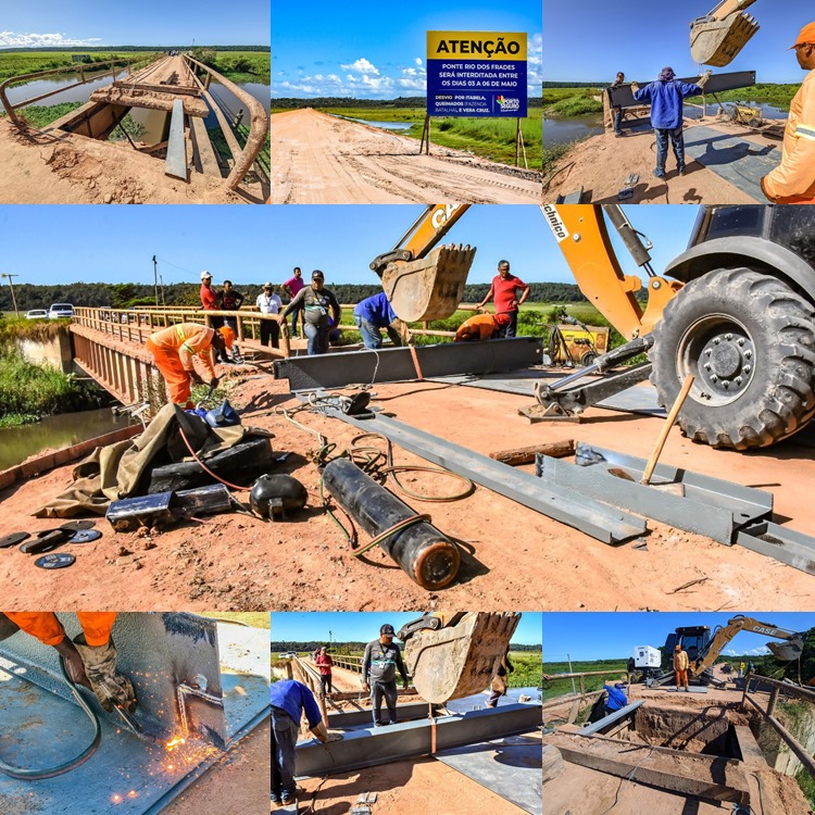 Começa reforma da Ponte do Rio dos Frades; trânsito de veículos está interrompido de 3 a 6 de maio 56