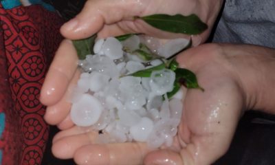 Forte temporal provoca chuva de granizo e causa destruição em Belmonte. 24