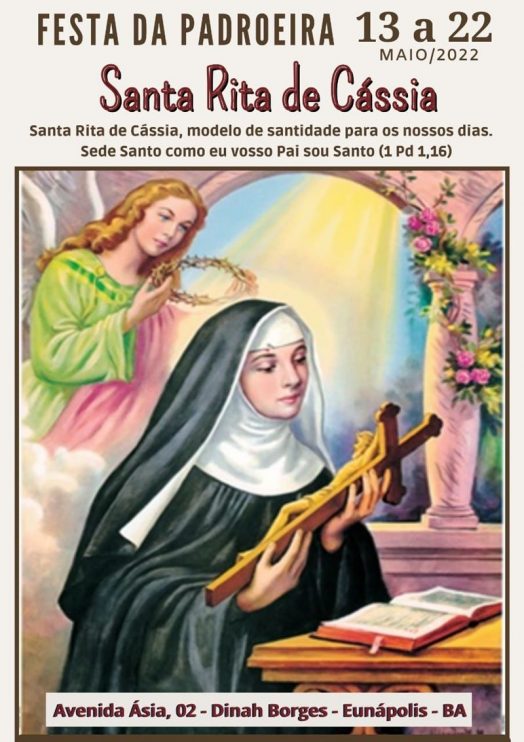 Paróquia Santa Rita de Cássia anuncia programação da Festa da Padroeira 5