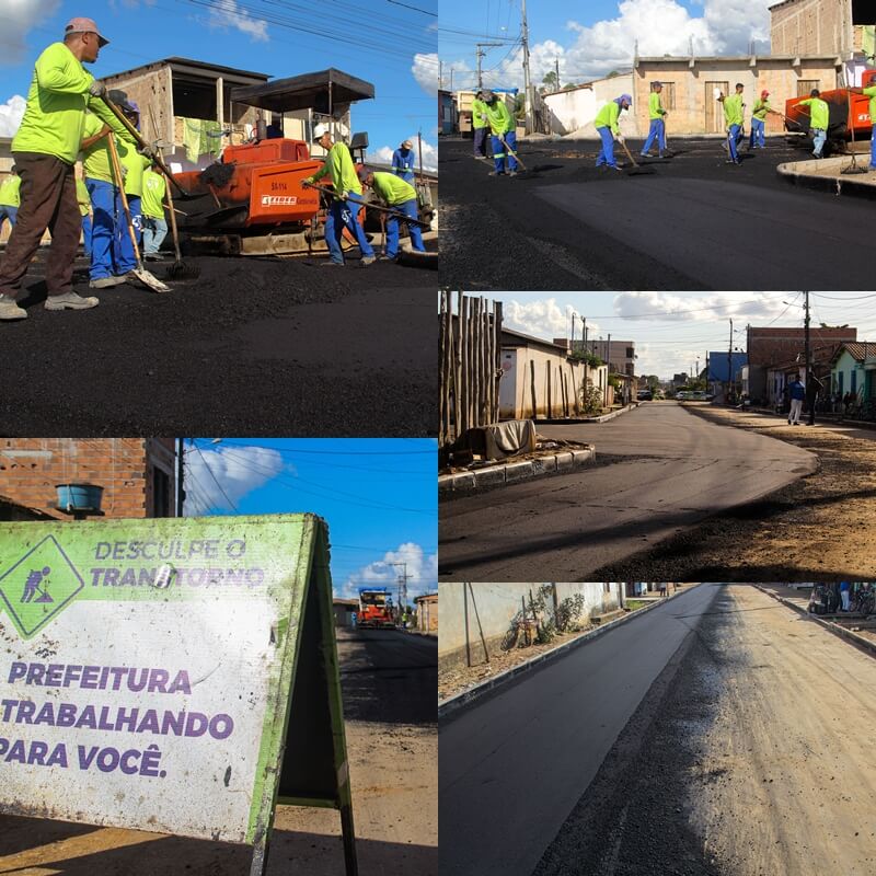 Prefeita Cordélia Torres acompanha início de pavimentação na Rua João Ramos 6
