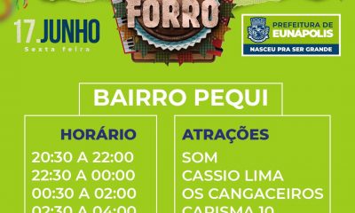 Abertura da Vila do Forró reúne artistas locais em quatro circuitos nesta sexta-feira 26