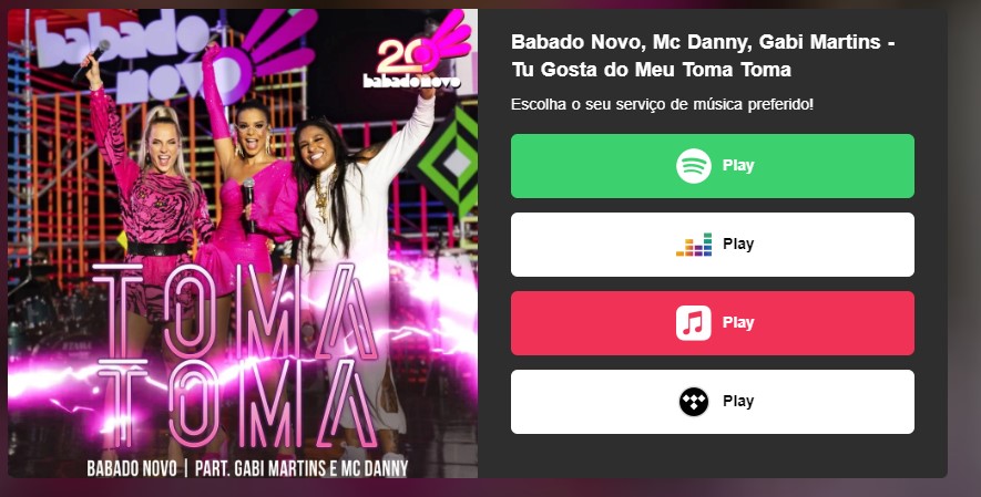TOMA TOMA: BABADO NOVO LANÇA PRIMEIRO SINGLE DE PROJETO AUDIOVISUAL EM COMEMORAÇÃO AOS 20 ANOS DA BANDA 6