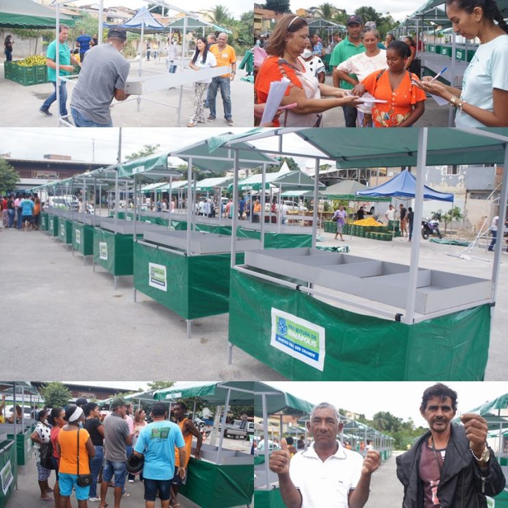 Prefeitura de Eunápolis realiza sonho antigo com entrega de barracas para feirantes da Feira do Bueiro 6
