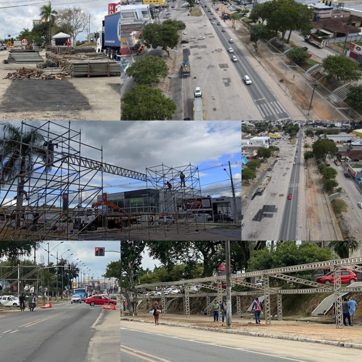 Prefeitura de Eunápolis inicia montagem da estrutura do "São João se Encontra com Pedrão" 4
