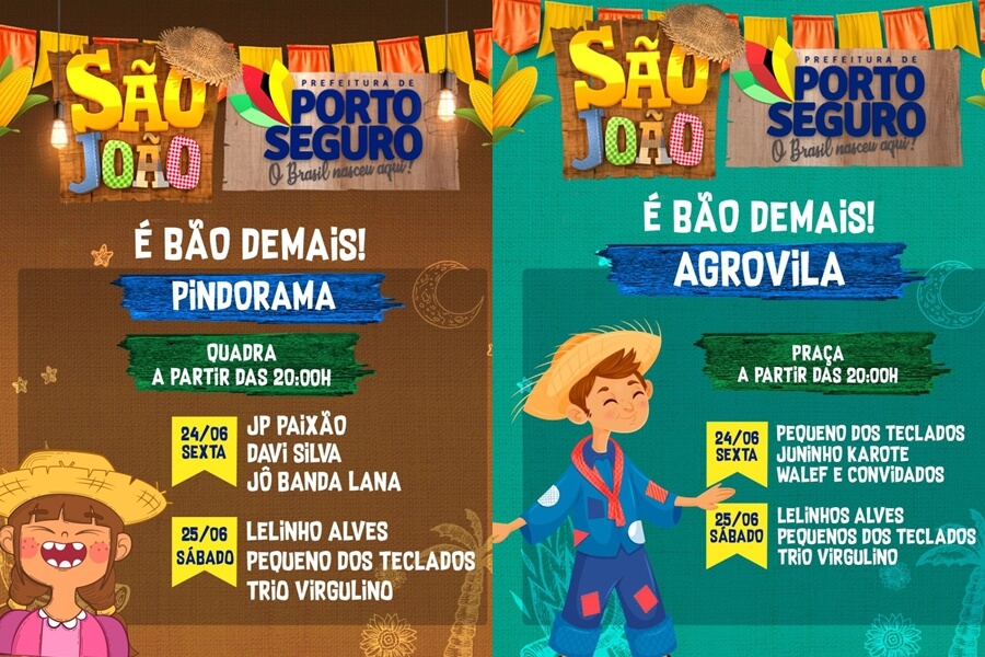 O São João vai invadir os bairros e distritos de Porto Seguro 7