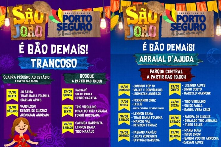 O São João vai invadir os bairros e distritos de Porto Seguro 5