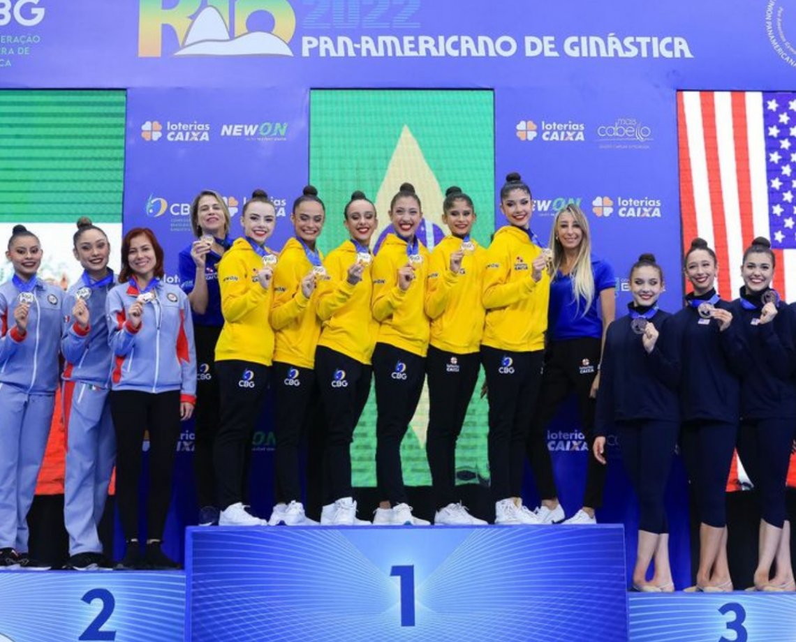 Pan de Ginástica: Brasil é bicampeão na disputa geral dos conjuntos 3