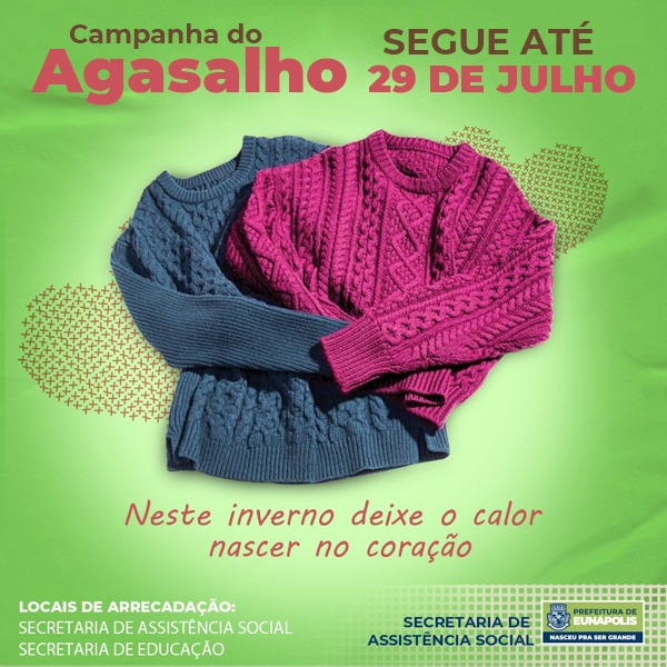 Secretaria de Assistência Social segue com Campanha do Agasalho até 29 de julho 6