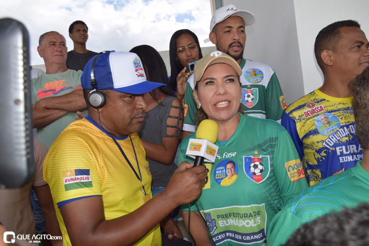 Prefeita Cordélia Torres prestigia jogo Eunápolis x Itamaraju no Estádio Araujão 89