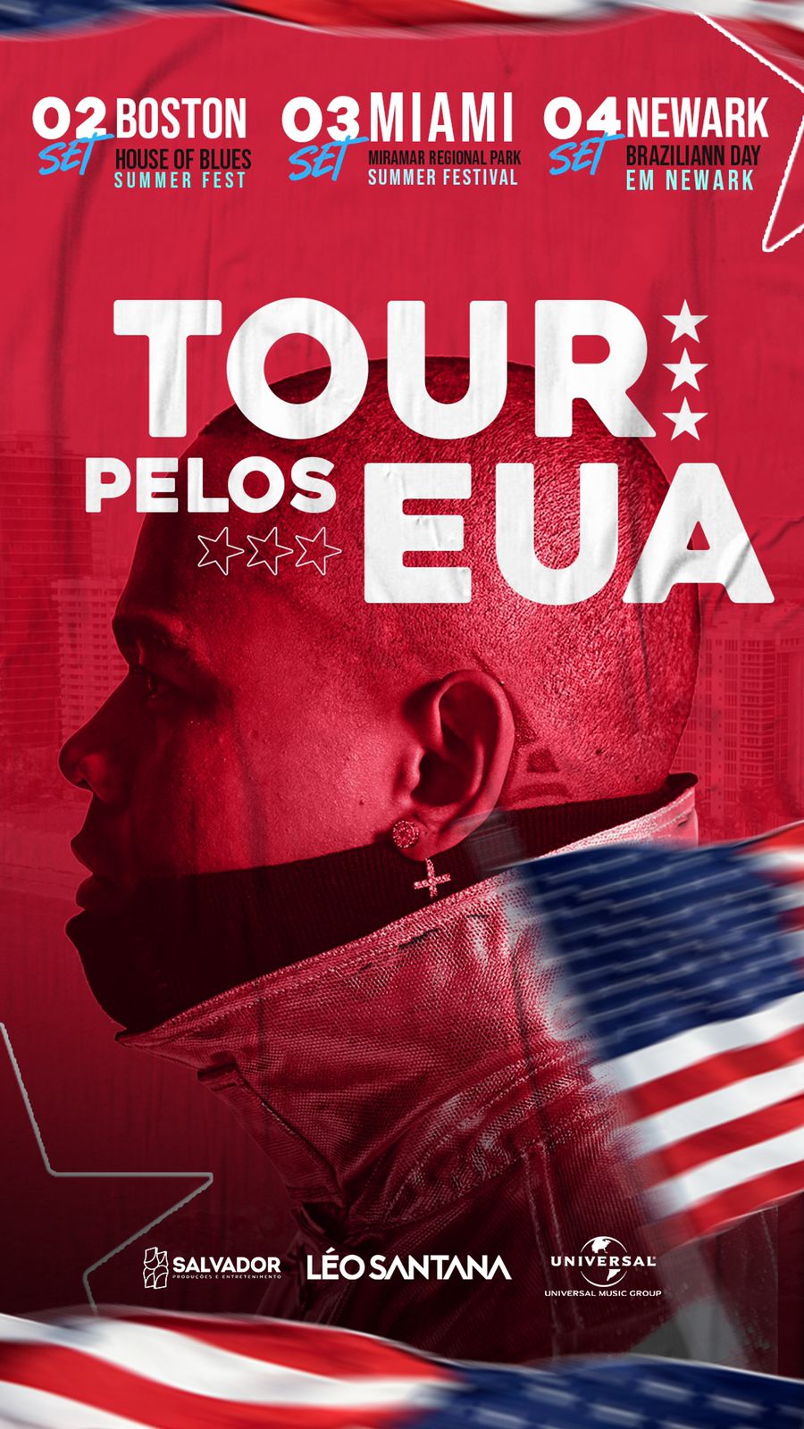 Léo Santana desembarca nos Estados Unidos para shows em setembro 18