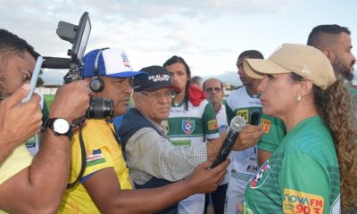 Prefeita Cordélia Torres prestigia jogo Eunápolis x Itamaraju no Estádio Araujão 66