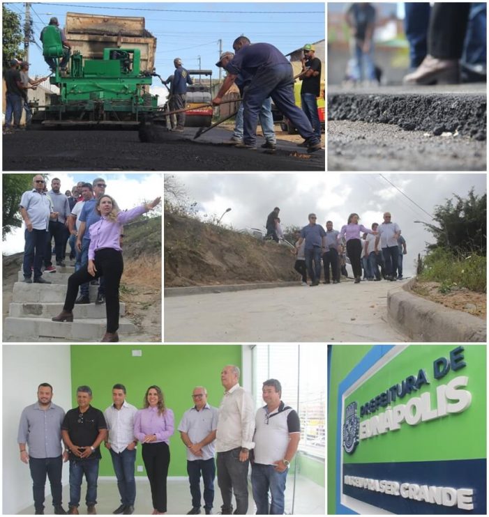 Prefeita Cordélia Torres visita obras de infraestrutura urbana em Eunápolis 5