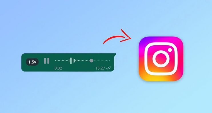Como colocar áudio do Whatsapp no Instagram 4