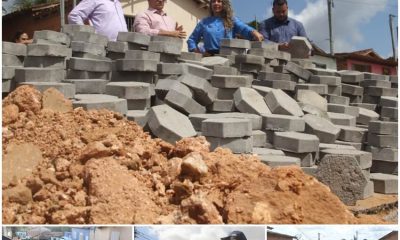 Prefeita Cordélia Torres vistoria início de obras de pavimentação em Eunápolis 16
