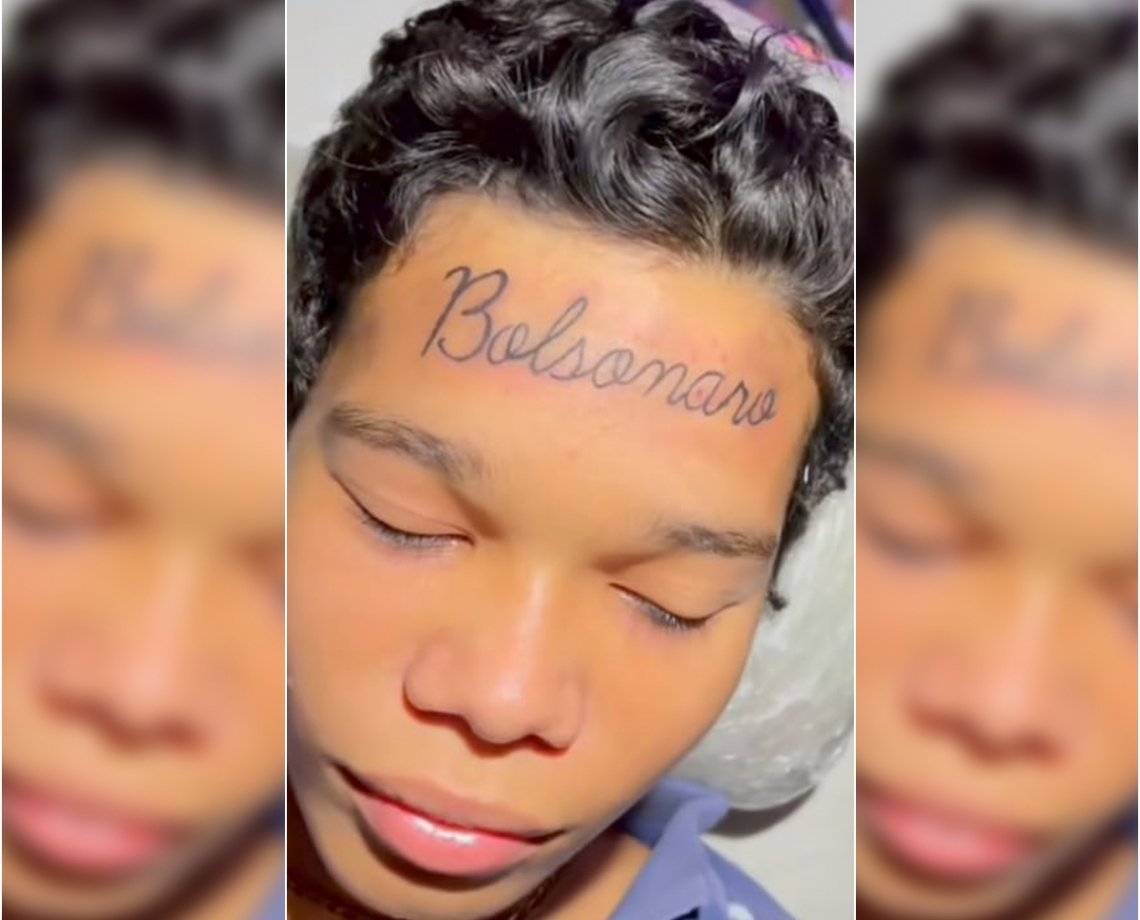 Jovem de 16 anos tatua "Bolsonaro" na cabeça e recebe críticas nas redes sociais 6