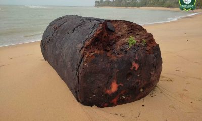 Fiscalização Ambiental descarta relação de tonel encontrado em praia com manchas de óleo de 2019 38