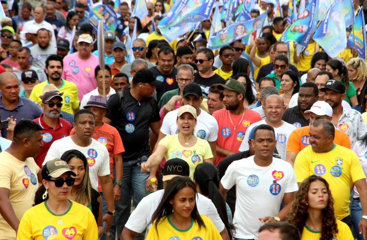 Cordélia e Paulo Dapé lideram grandiosa caminhada em prol dos seus candidatos para as eleições 2022 57