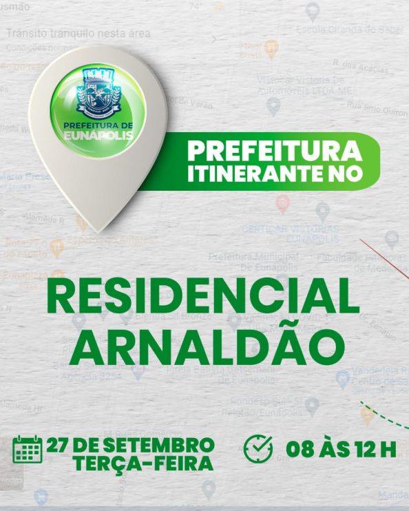 Projeto “Prefeitura Itinerante” leva diversos serviços ao Residencial Arnaldão nesta terça-feira 6