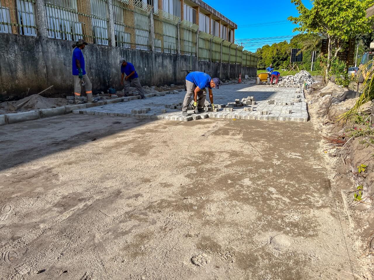 Começam as obras de pavimentação no Jardim Vila Verde 7