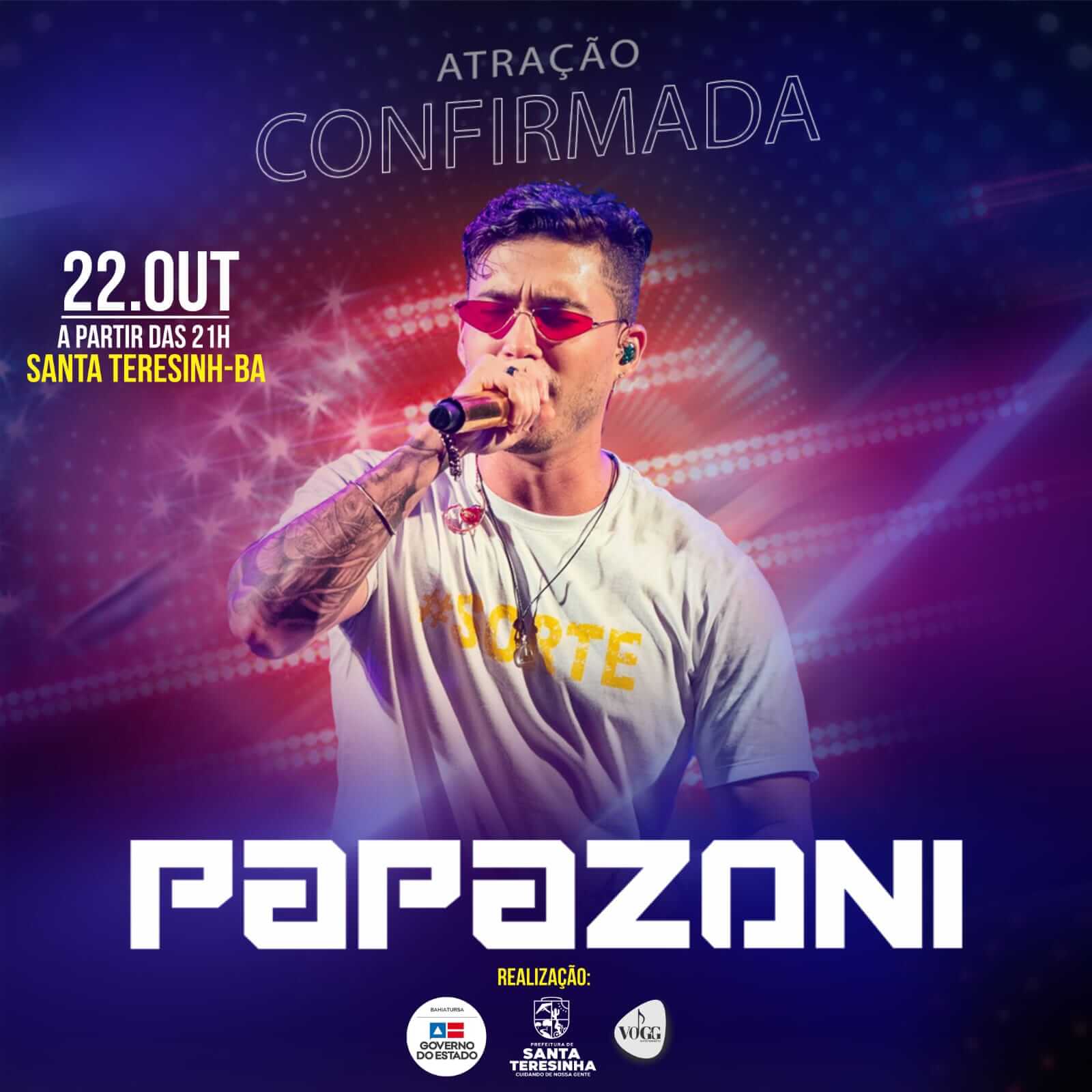 Prefeitura de Santa Teresinha confirma shows de Papazoni e Lucas Tibério & Banda O Breguinha 5