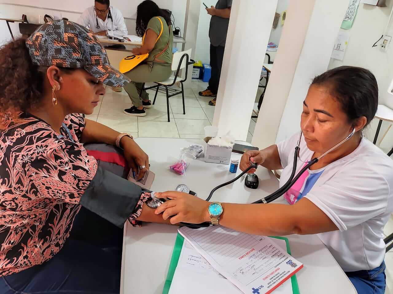 Servidoras da limpeza pública e do SAMU são contempladas com exames e serviços 13