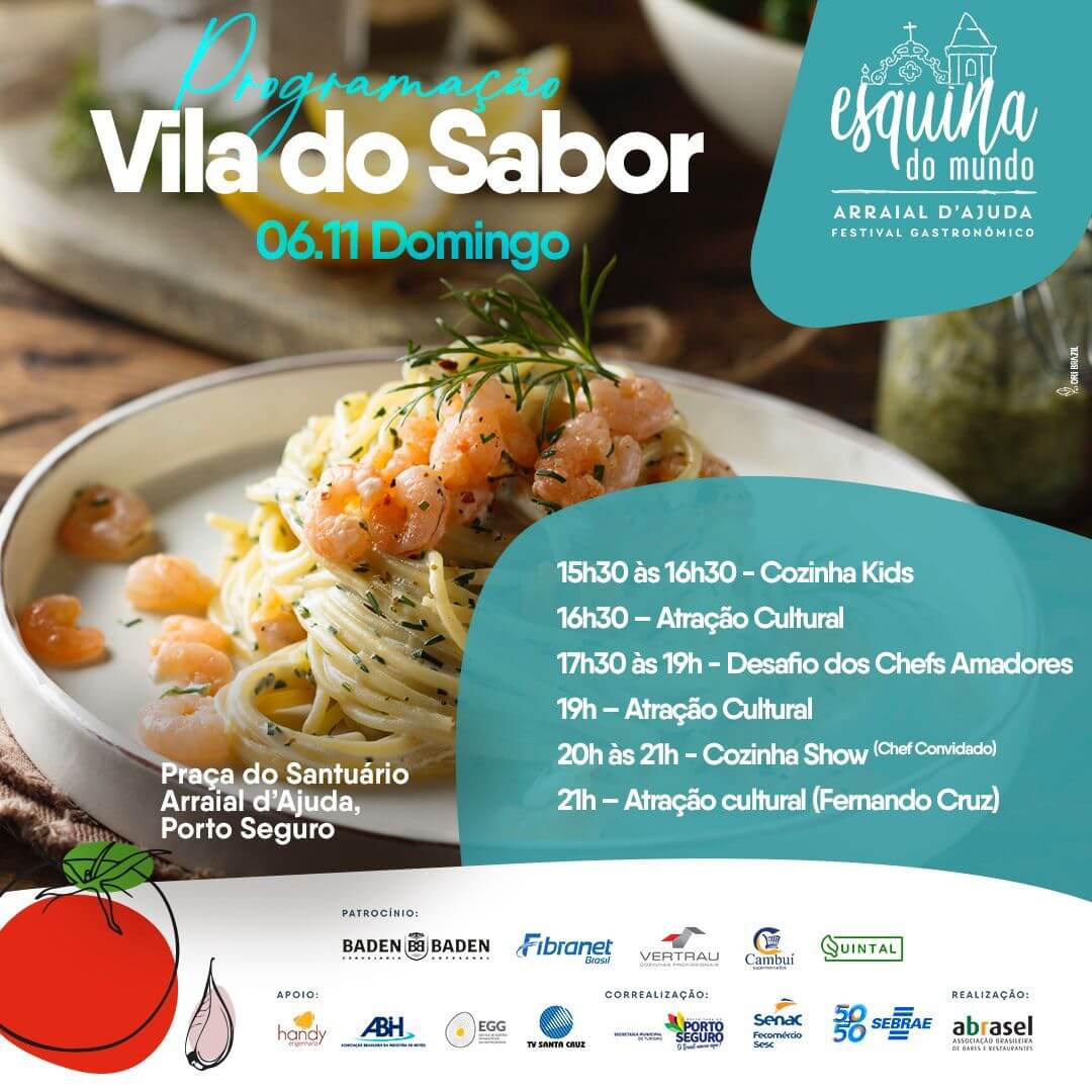 Arraial d’Ajuda abre oficialmente 4º Festival Gastronômico Esquina do Mundo 8