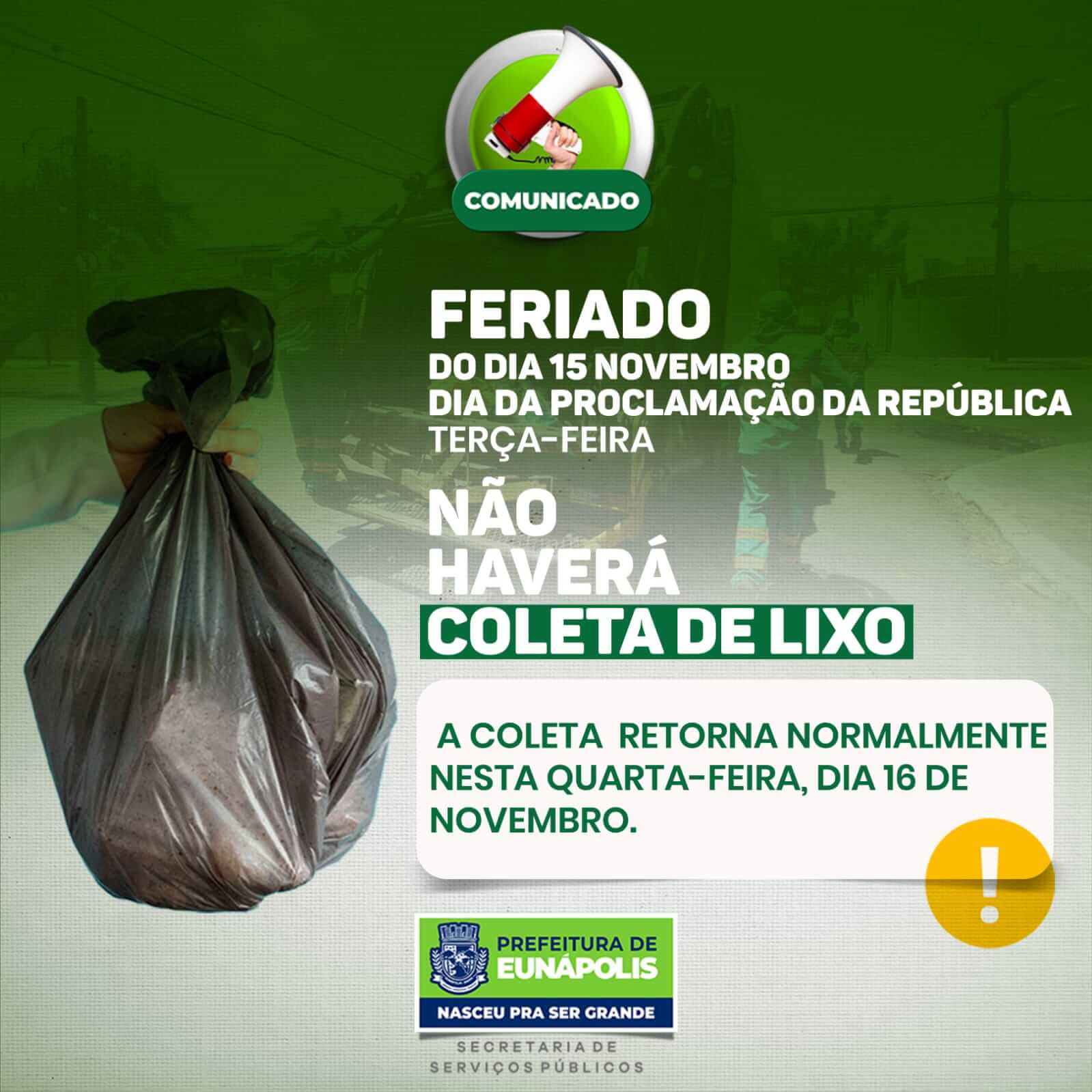 Secretaria de Serviços Públicos alerta para importância do descarte correto de lixo em Eunápolis 32