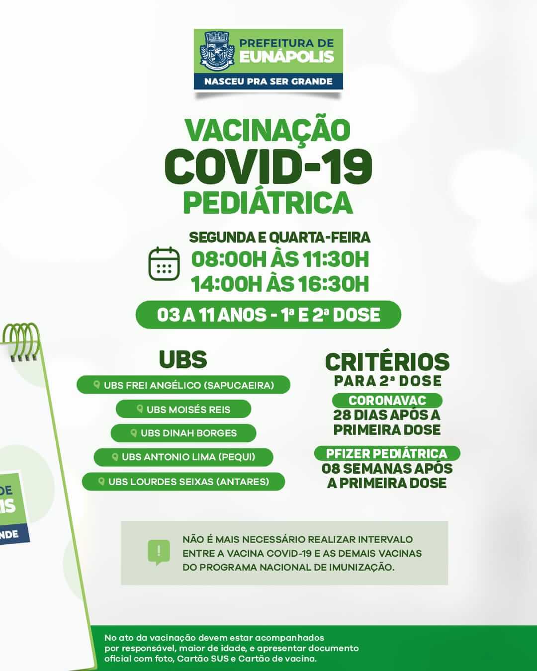 Prefeitura solicita que eunapolitanos atualizem a caderneta de vacinação 6