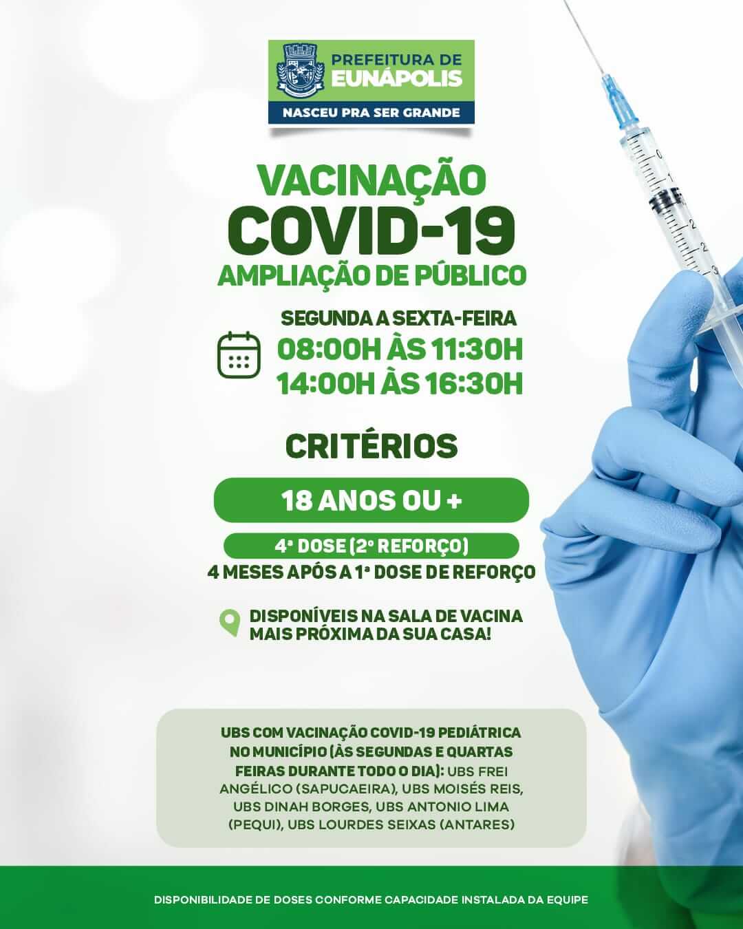Prefeitura solicita que eunapolitanos atualizem a caderneta de vacinação 29