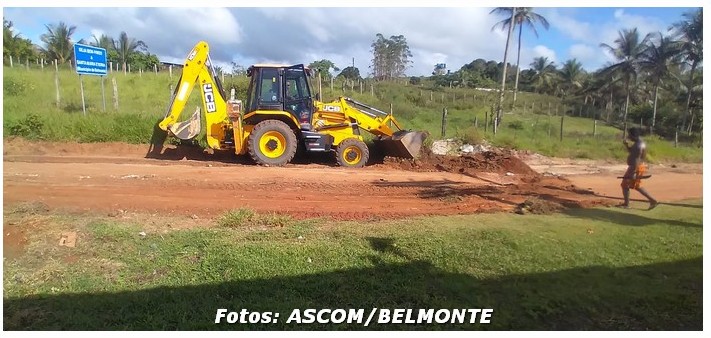 Prefeitura de Belmonte recupera ruas e estradas em Santa Maria Eterna 14