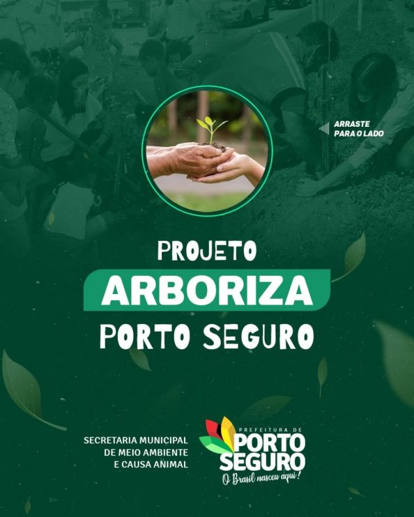 ARBORIZA PORTO SEGURO: SEMAC INICIA PROJETO VERDE 4