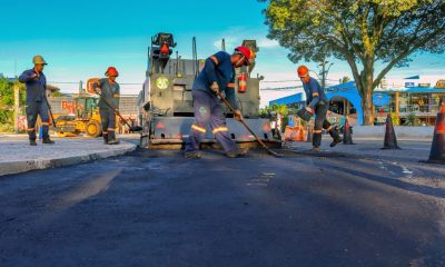Obras do Trevo do Cabral recebem camada asfáltica 52