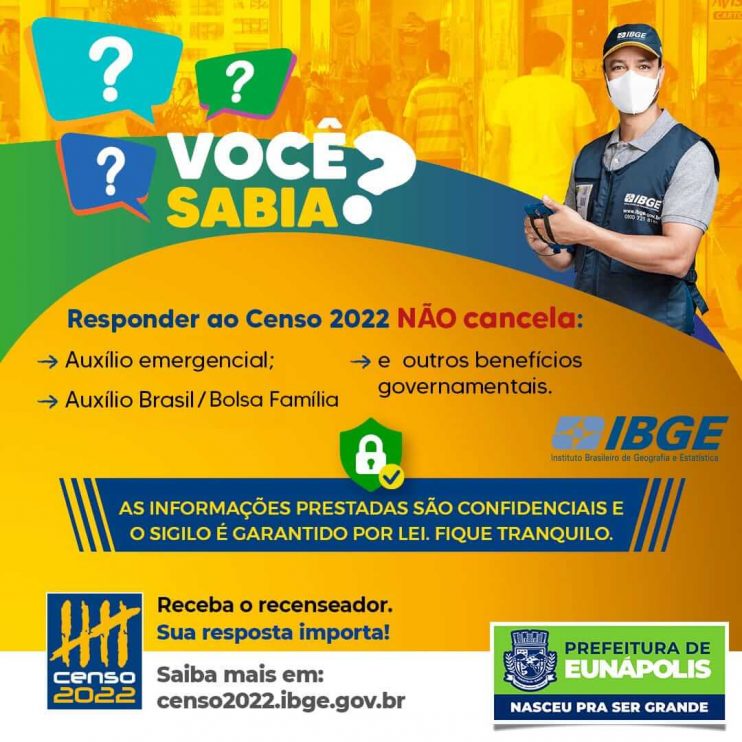 Eunápolis: informações prestadas ao Censo do IBGE não cancela Bolsa Família 5