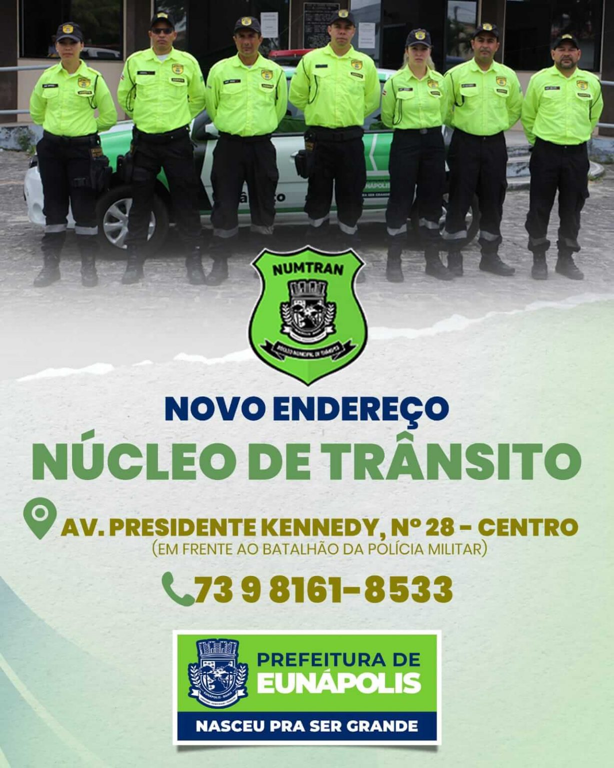 Prefeitura de Eunápolis informa mudança no endereço do setor de Trânsito Prefeitura de Eunápolis informa mudança no endereço do setor de Trânsito 5