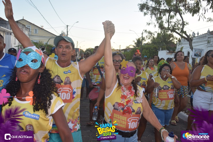 Belmonte: CARNABELGAS 2023 – Bloco Disk 100 agita a tarde de sexta-feira 100