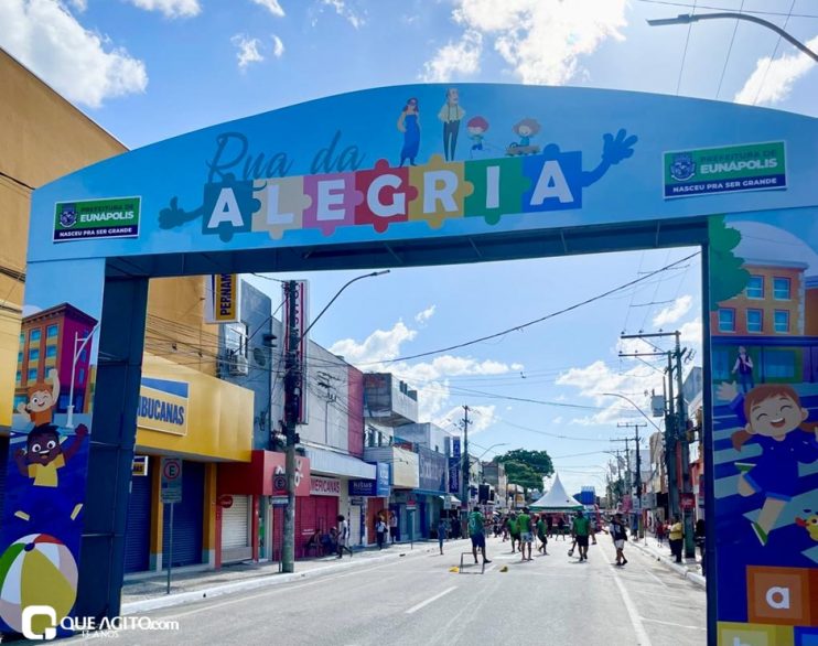 "Rua da Alegria" atrai centenas de famílias para diversão na Avenida Porto Seguro 162