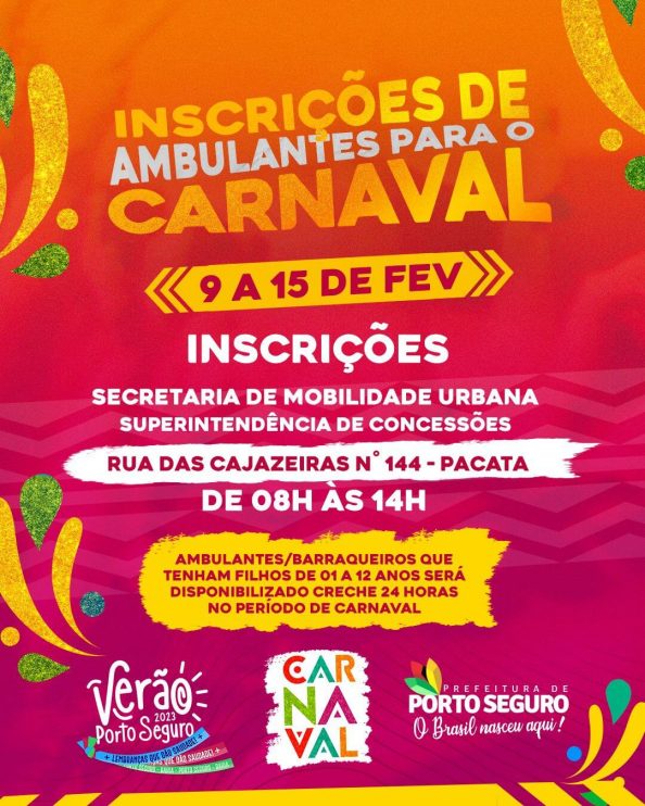 Prefeitura inicia inscrições para cadastramento de ambulantes no Carnaval 5