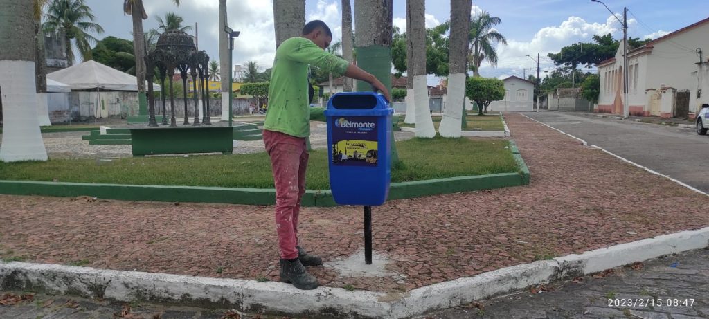 Belmonte: Prefeitura repõe lixeiras e pede conscientização da população 8