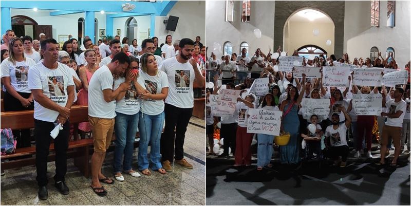 Família clama por justiça, após missa de sétimo dia da professora Verônica Pereira 20
