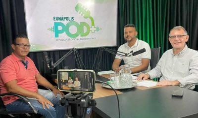 Podcast “Eunápolis Pod+” recebe secretários para falar sobre sucesso do lançamento da Rua da Alegria 30