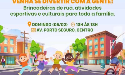 “Rua da Alegria” reúne esporte, cultura e lazer na Avenida Porto Seguro neste domingo 24