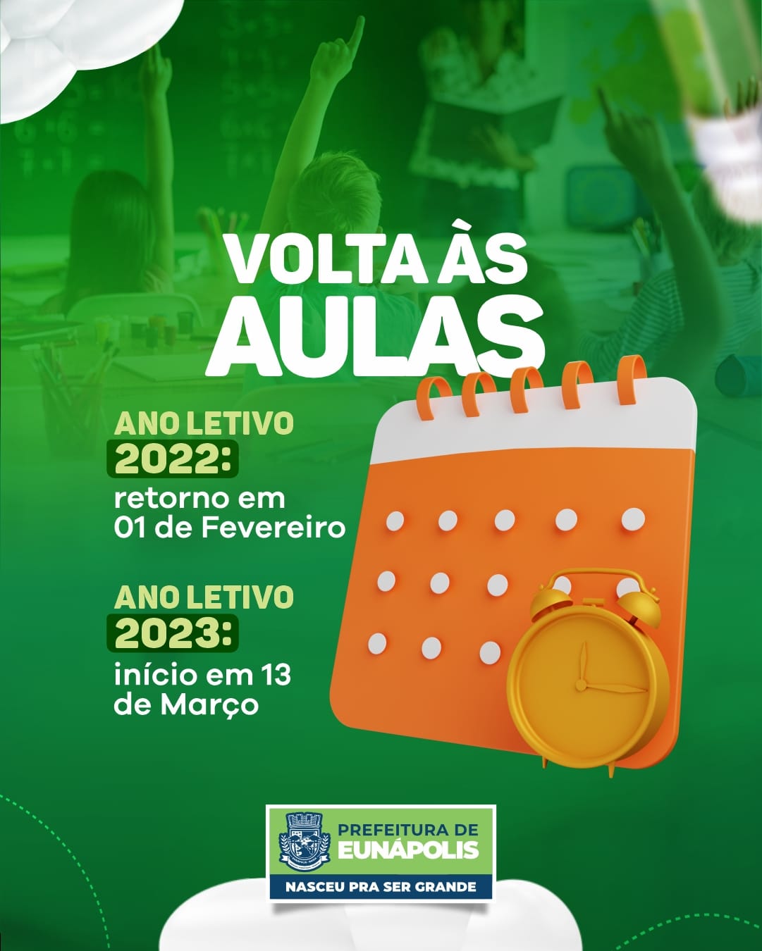 Volta às aulas: Secretaria de Educação dá continuidade ao ano letivo de 2022 a partir desta quarta em Eunápolis 20