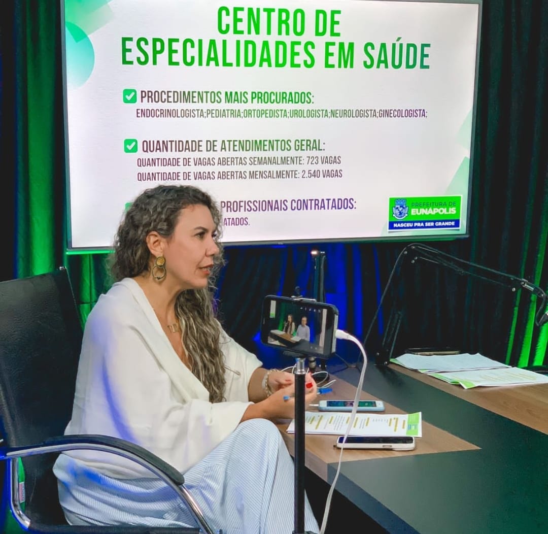 Live com Cordélia divulga investimentos expressivos na rede pública de saúde durante a atual gestão 90