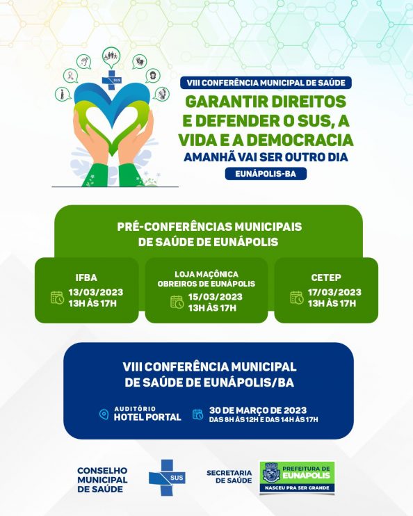 Etapa de Pré-Conferências Municipais em Saúde acontece na próxima semana em Eunápolis 11