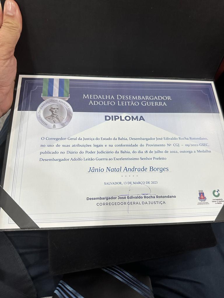 JÂNIO NATAL RECEBE MEDALHA DO TRIBUNAL DE JUSTIÇA DA BAHIA 4