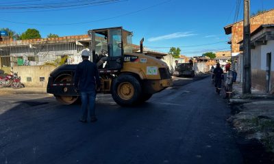 Asfalto beneficia moradores do bairro Parque Ecológico 8