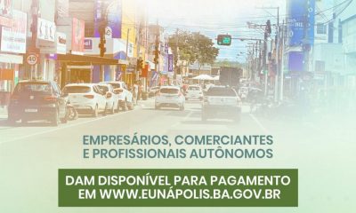 Prefeitura de Eunápolis informa que prazo para pagamento da TFF termina dia 31 de março 29