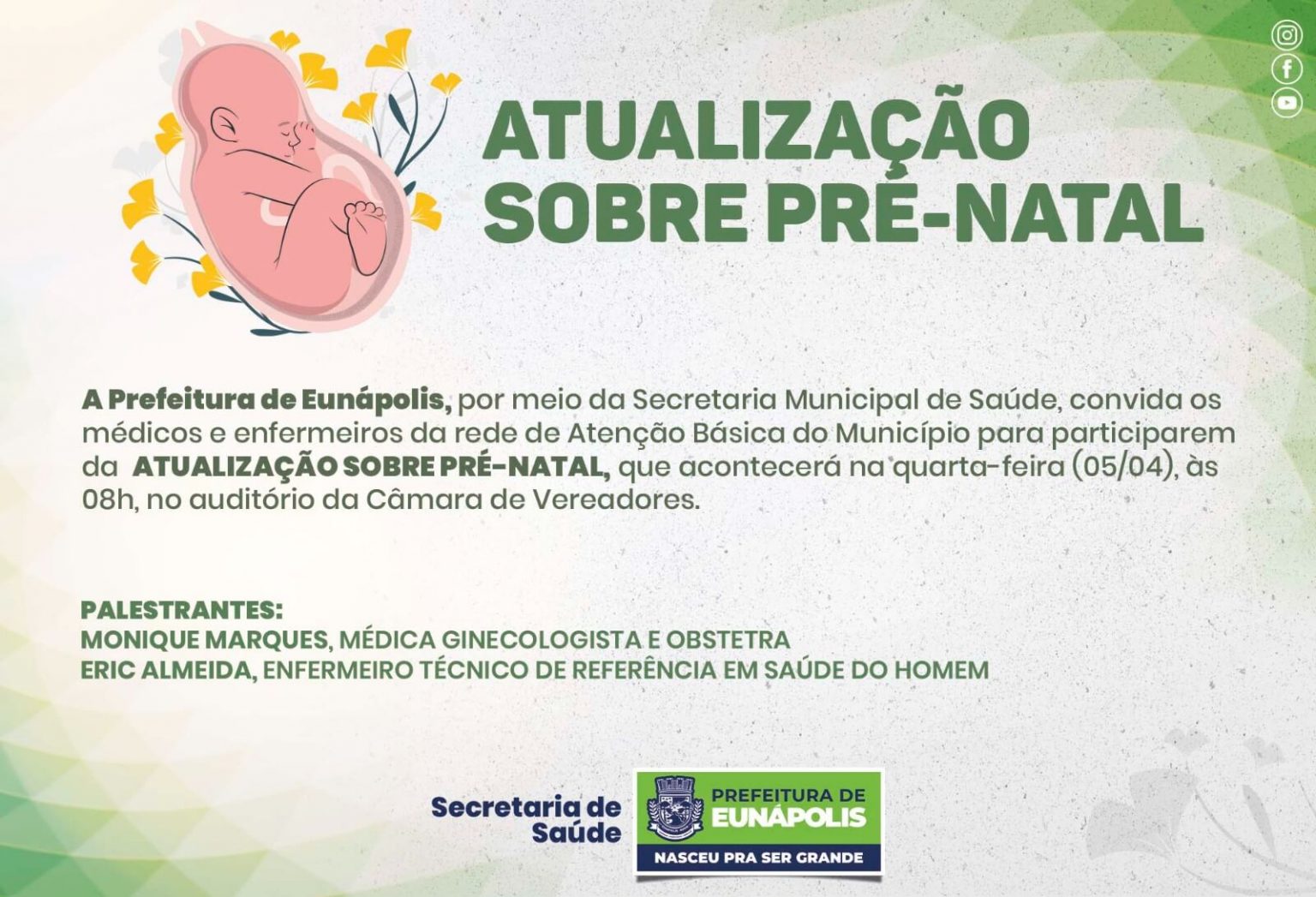 Saúde promove qualificação para médicos e enfermeiros da Atenção Básica sobre pré-natal 9