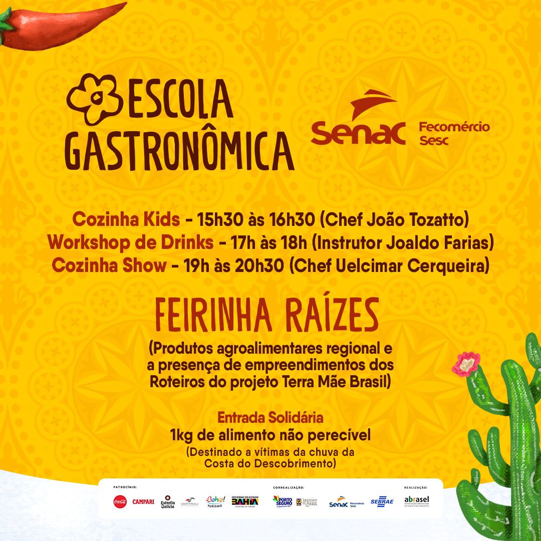 FESTIVAL GASTRONÔMICO RAÍZES TEM PROGRAMAÇÃO ESPECIAL DE ENCERRAMENTO PARA SÁBADO E DOMINGO 7