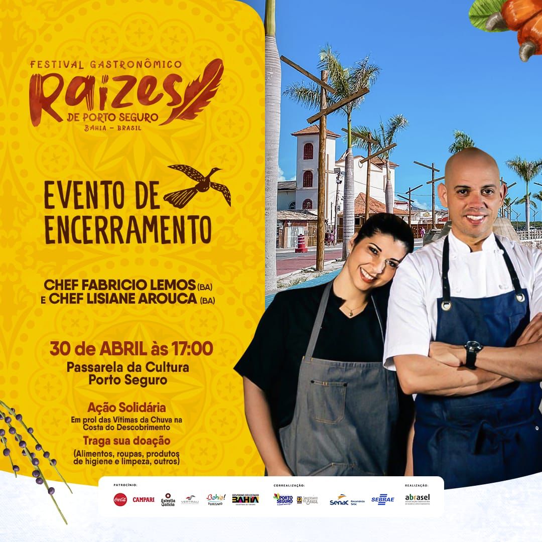 FESTIVAL GASTRONÔMICO RAÍZES TEM PROGRAMAÇÃO ESPECIAL DE ENCERRAMENTO PARA SÁBADO E DOMINGO 6